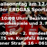 Bezirksliga und Bundesliga am Sonntag in der ERDGAS Sportarena